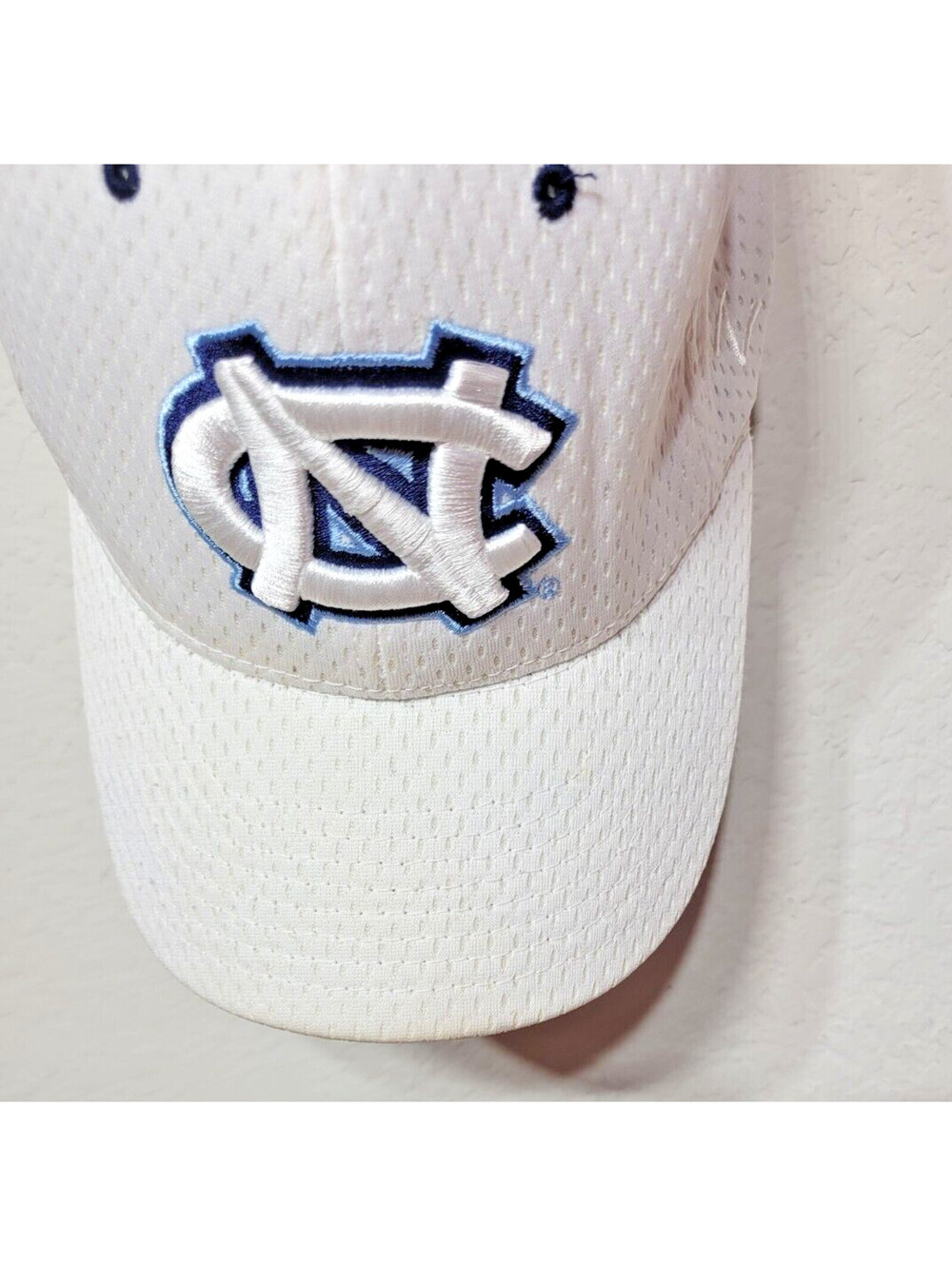 North Carolina Hat Cap Tar Heels Flex Fit Sz M/L Adult White NCAA Zephyr - Picture 5 of 8